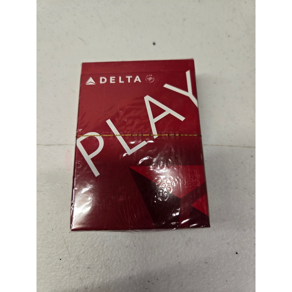 Delta Airlines PLAY Playing Cards Sealed Red Collectible Airline Memorabilia